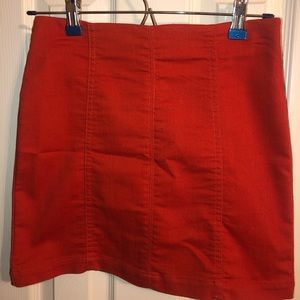 Burnt Orange Pencil Skirt